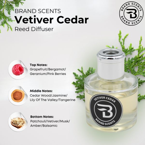 Vetiver Cedar Reed Diffuser - Image 5